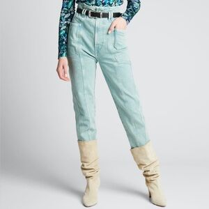 ISABEL MARANT ETOILE Tucson High Waist Crop Nonstretch Jeans